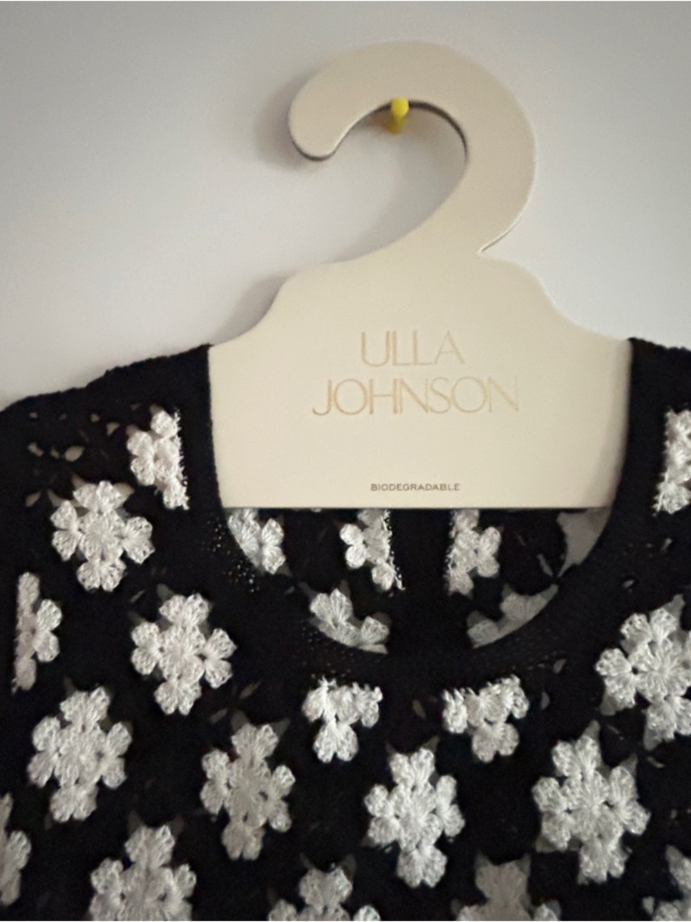 Ulla Johnson Black and White Crochet Maxi Dress - Picture 4 of 6